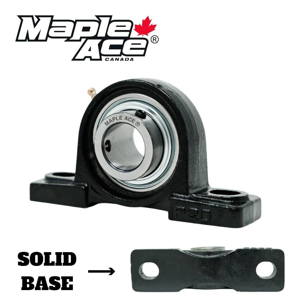 MAPLE ACE UCP205-14 Pillow Block Bearing 7/8” Bore Self-Aligning (Qty 1)