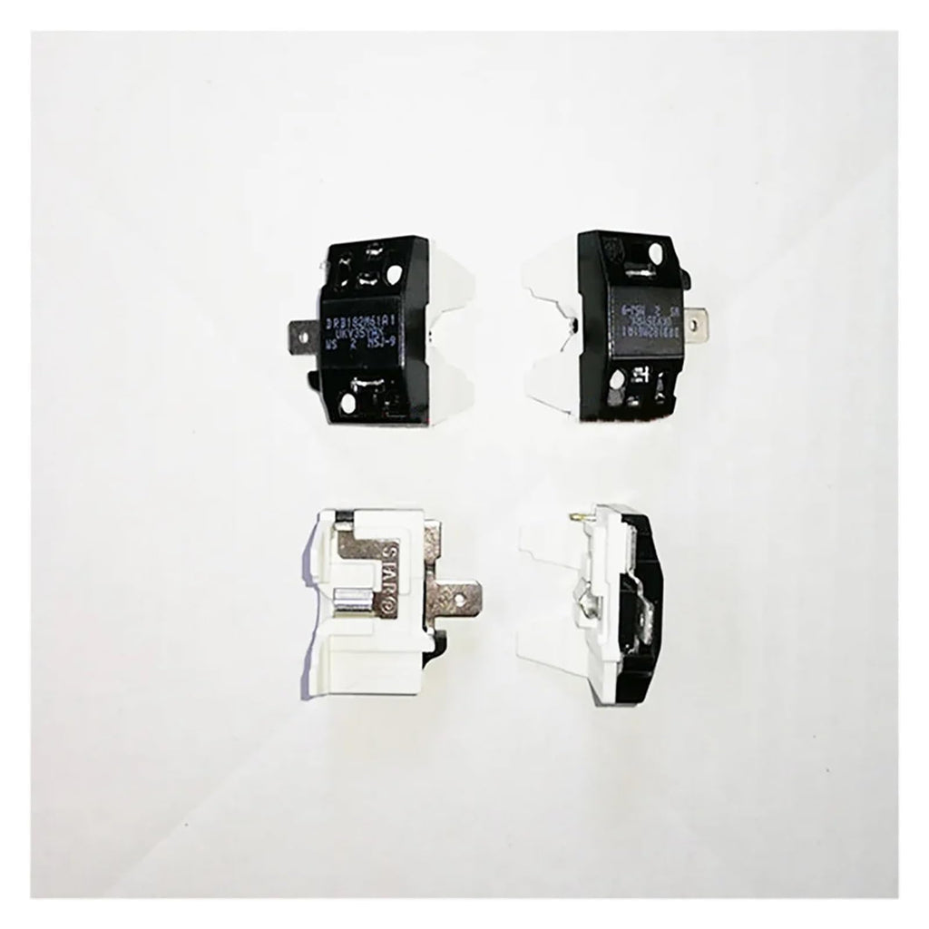 QL Supply Co 2pcs Overload Protector 600A DRB182M61A1 UKV35YAX Refrigerator Freezer Compressor Flat Protector Accessories