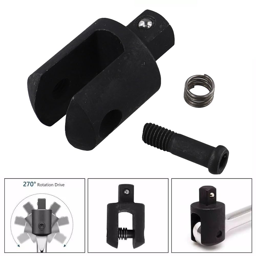 1/2" Drive Replacement Breaker Bar Head, Chrome Vanadium Steel Knuckle