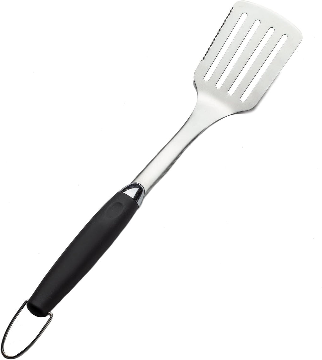 3 Piece Stainless Steel BBQ Grill Tool Set w/Tongs, Spatula & Fork - Accessories for Outdoor Barbecue Grills (3 Piece