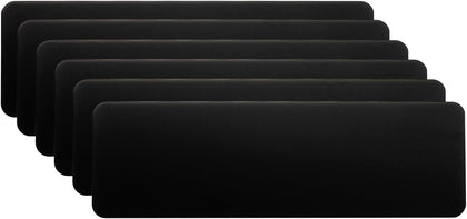 3x1 Inch Anodized Aluminum Sheet Metal, 6 Pack Laser Plates Engraving Blanks 1MM Thin for Crafting DIY House, Black