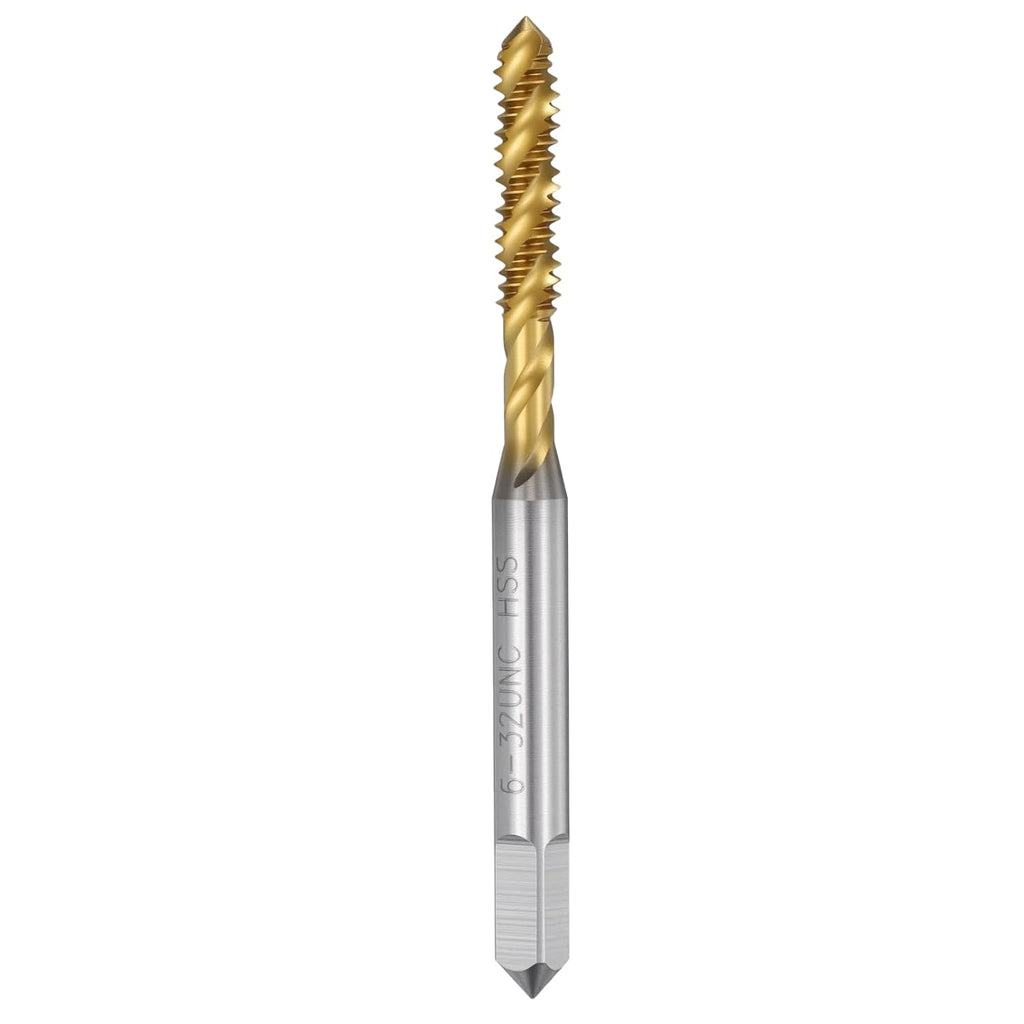 6-32 UNC Spiral Flute Thread Tap M2 High Speed Steel Titanium
