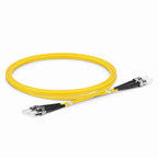 OS2 ST to ST Single Mode Fiber Patch Cable, 3m/10ft, 5Pack