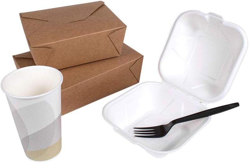 U3520B 7" PS Poly-Wrapped Heavy-Weight Disposable Fork, Black (Pack of 1000)