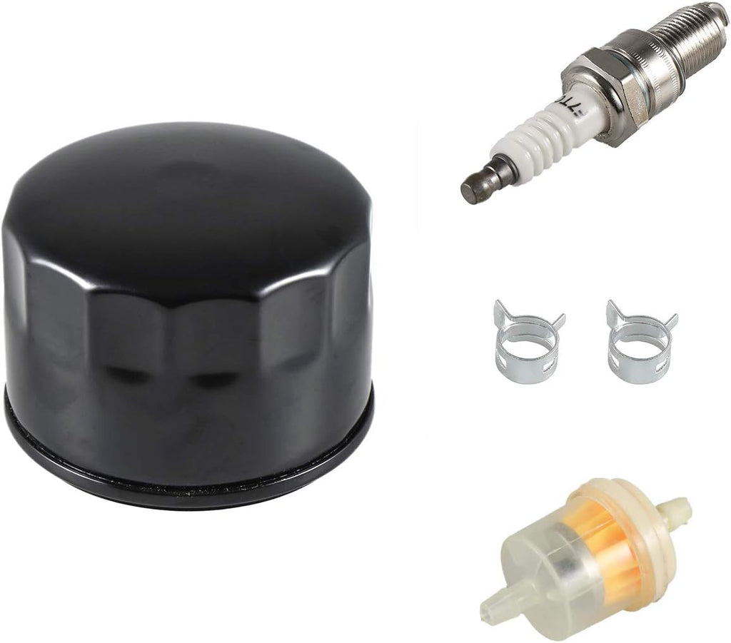 492932S Oil Filter Fuel Spark Plug for Craftsman LTX1000 LT2000 John Deere L110 D110 L118 LA120 D125 Craftsman