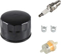 492932S Oil Filter Fuel Spark Plug for Craftsman LTX1000 LT2000 John Deere L110 D110 L118 LA120 D125 Craftsman