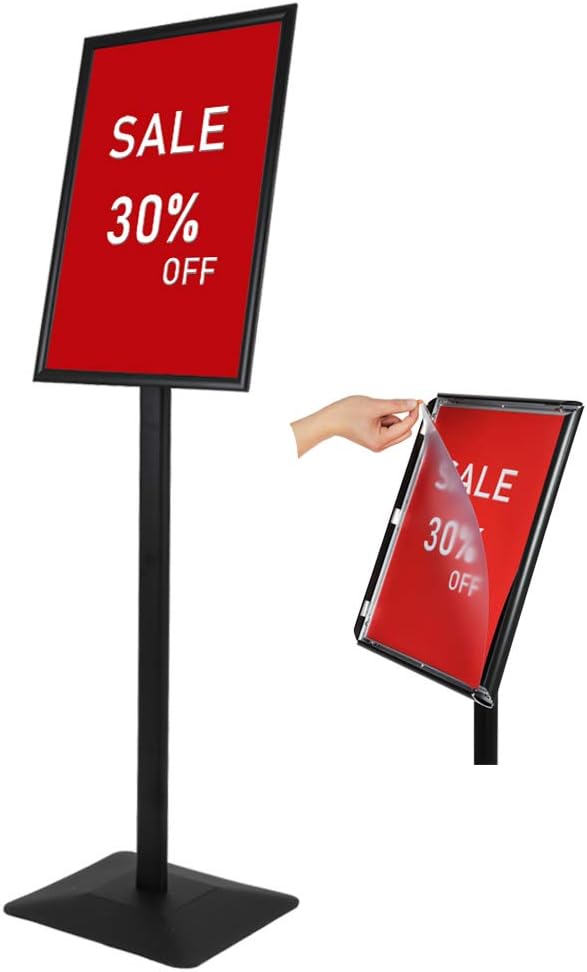 Adjustable Heavy Duty Pedestal Sign holder floor Stand,sign stand poster stand ,Standing Floor for 11 x 17