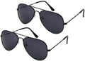 Classic Kids Sunglasses Bulk Reflective Metal Frame Children Eyeglass 2 Pack