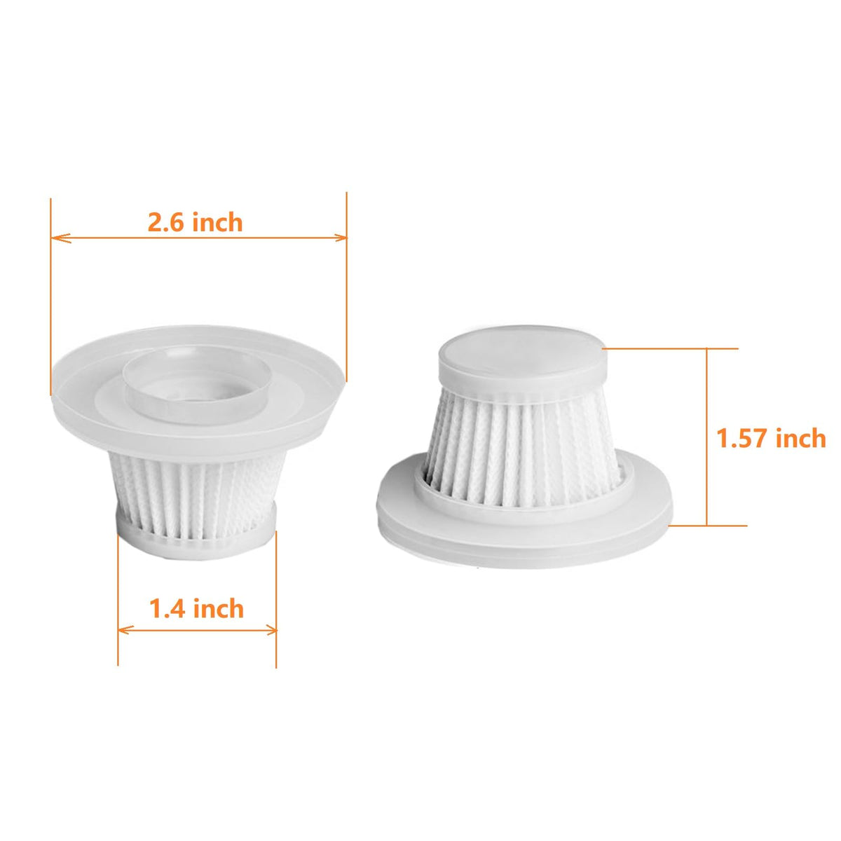 Hepa Filter Replacement compatible with UPFOX/LIPWUS/Absob AB-101 Car Vac