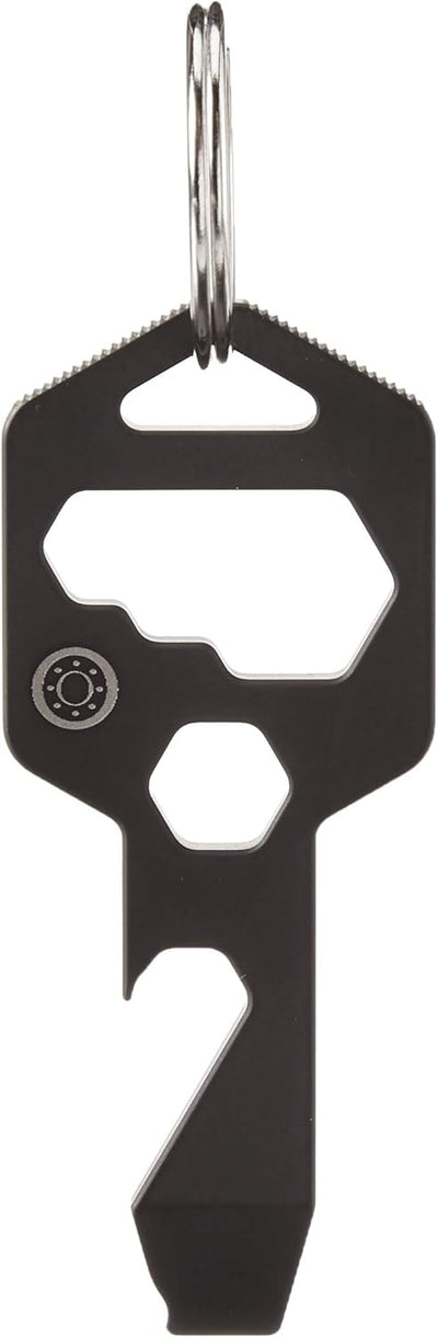 TitanKey – 8-in-1 Titanium Multitool Keychain Tool – Grade 5 Titanium – TSA Friendly EDC – Bottle Opener