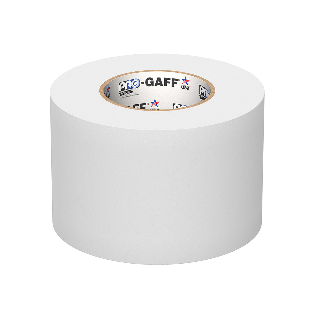 4" Width ProTapes Pro Gaff Premium Matte Cloth Gaffer's Tape With Rubber Adhesive, 11 mils Thick, 55 yds Length