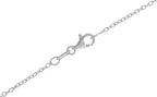 Sterling Silver/Gold Over Sterling Silver Pressed Flower Pendant Necklace