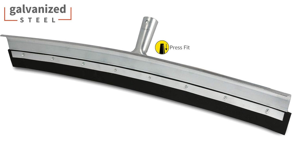 Professional AquaDozer 36” MAX Smooth Surface Curved Floor Squeegee, Flood Cleanup Scrubber for Concrete and Asphalt