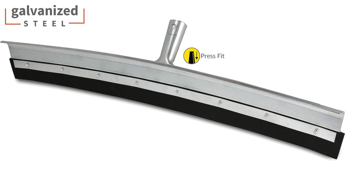 Professional AquaDozer 36” MAX Smooth Surface Curved Floor Squeegee, Flood Cleanup Scrubber for Concrete and Asphalt