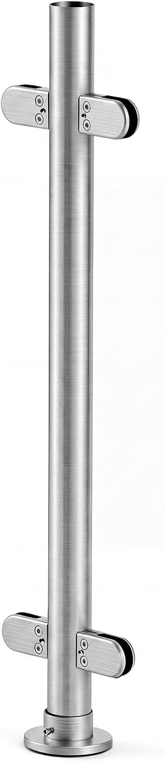 25" Sneeze Guard Center Post Stainless Steel Food Shield Support Bracket