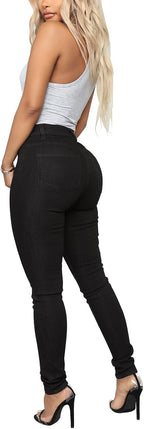 Women's High Waisted Skinny Butt Lifting Stretchy Tummy Control Jeans