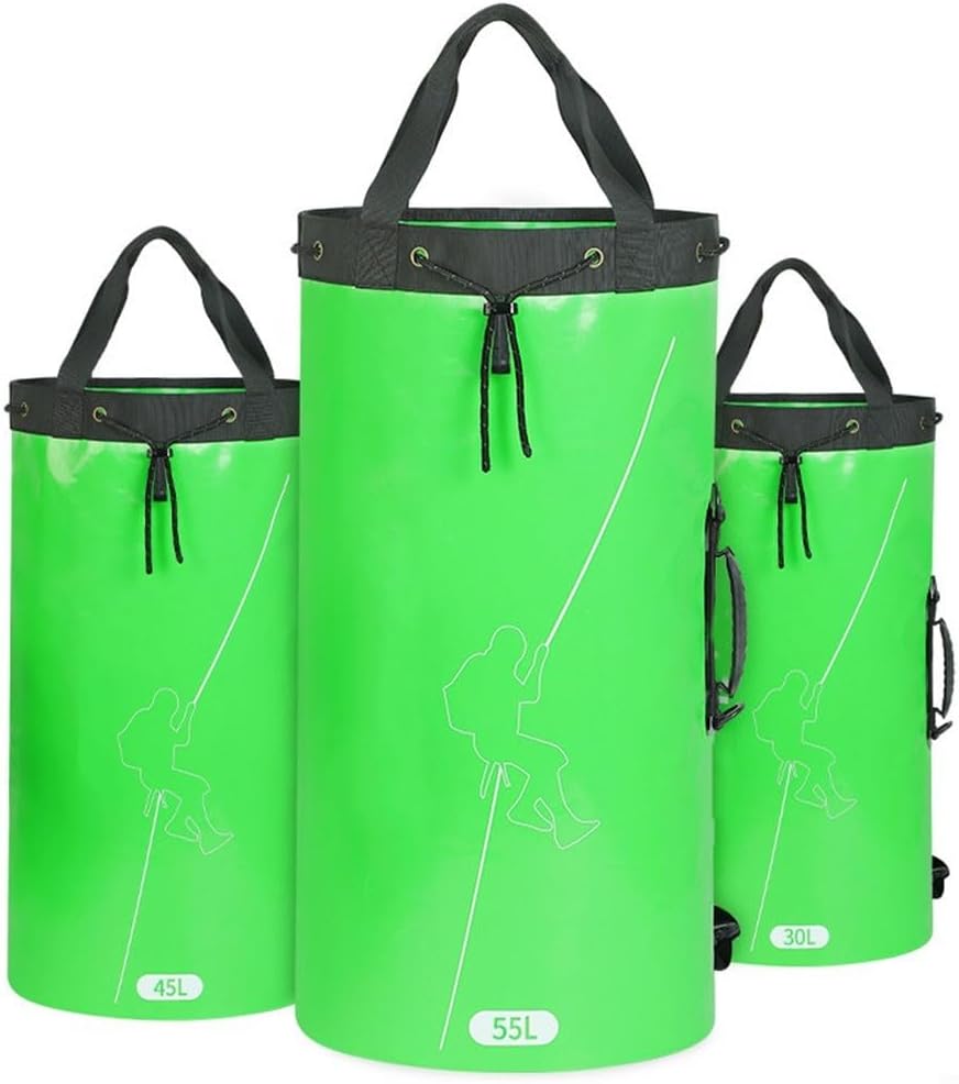 Outdoor Rope Bag For Hiking, Climbing, And Aerial Work And Waterproof For All Your Gear Transport Needs(45L Black)