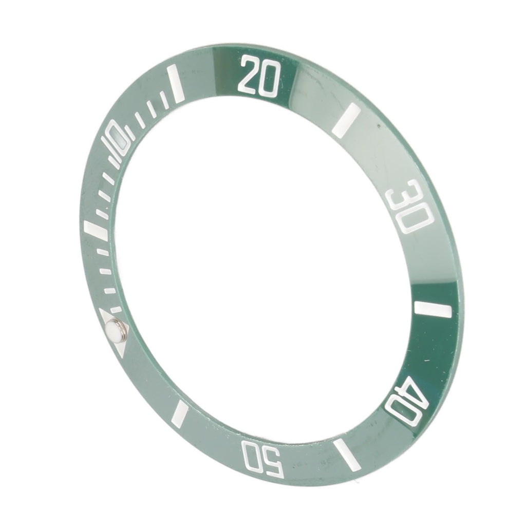 40mm Ceramic Watch Bezel Insert Ring Clear Scale Luminous Replacement Bezel Insert Protective Ring for Watches (White