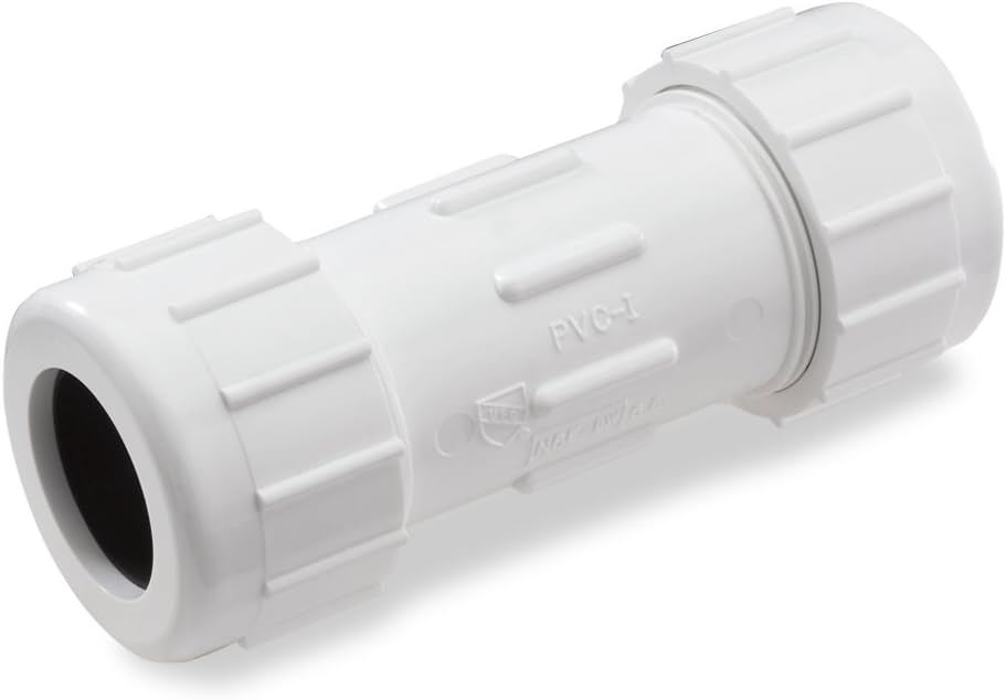 King Brothers Inc. CPC-2500 2-1/2-Inch Compression PVC Compression Coupling, Gray
