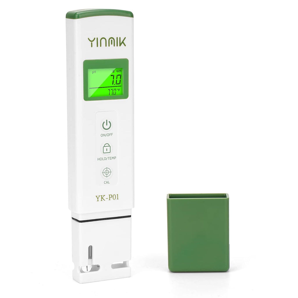 YKMINK YK-P01 pH Tester, Digital pH Meter for Water,pH Temp Meter with ATC