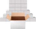 9x6x6 Shipping Boxes Set of 25, Small White Cardboard Mailer Box for Packing, Mailing, Business,DIY