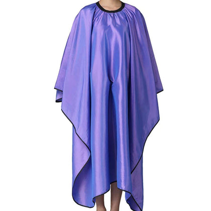 Barber Hair Cutting Cape with Adjustable Neckline 55" x 63" Purple | Waterproof; Unisex; Adjustable metal clip;