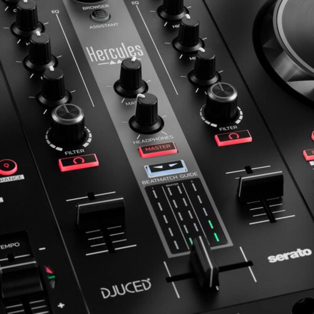 Hercules DJ Control Inpulse 300 MK2 2-Deck USB DJ Controller for Serato DJ Lite and DJUCED Bundle with ProX XB-DJCS