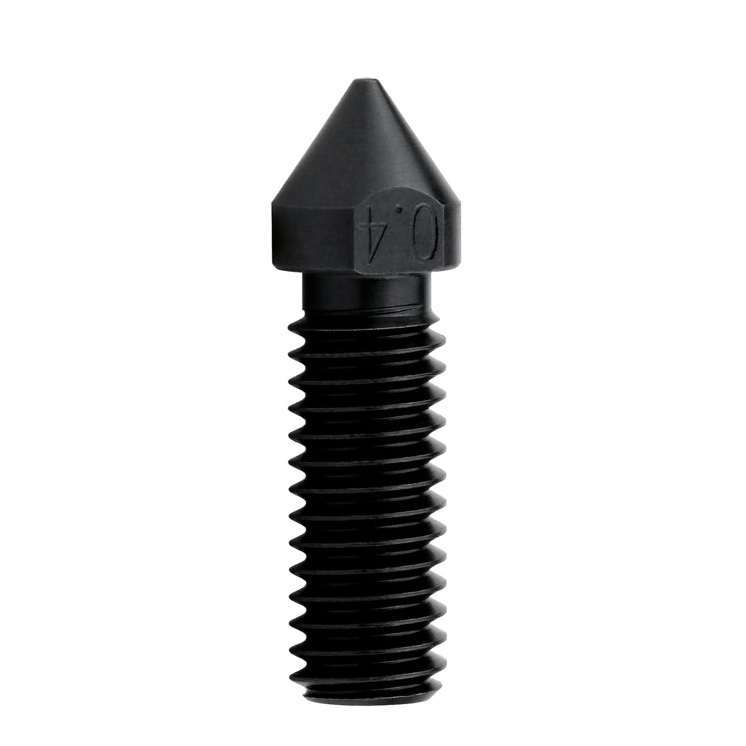 M6 High Temperature High Flow Hardened Steel Nozzle 0.4mm Compatible with 1.75mm 3D Printer Volcano Hotend Heat Block