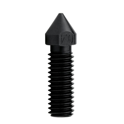 M6 High Temperature High Flow Hardened Steel Nozzle 0.4mm Compatible with 1.75mm 3D Printer Volcano Hotend Heat Block