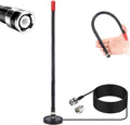 CB Radio Antenna Magnetic Mount Whip Soft 27MHz CB Antenna Kit with PL259 BNC Male Adapter Compatible with Cobra