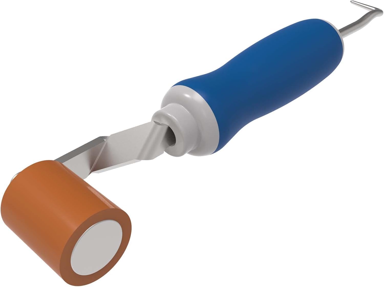 Seam Roller with Seam Tester Probe Silicone Roofing Roller Smoothing Combo Tool for PVC TPO EPDM Woodworking Flooring