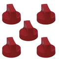 5pcs 50mm Gas Stove Knobs, 50mm diameter and 8mm insert, D shape Plastic Stove Range Burner Control Knob Replacements