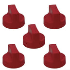 5pcs 50mm Gas Stove Knobs, 50mm diameter and 8mm insert, D shape Plastic Stove Range Burner Control Knob Replacements
