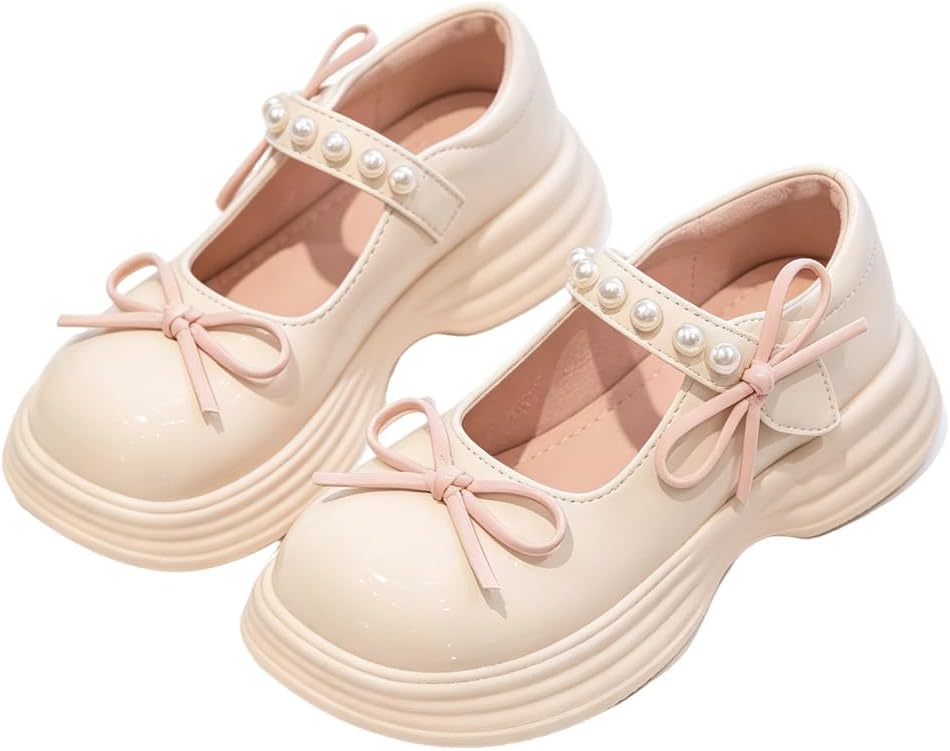 Girls Mary Jane Dress Shoes Cute Bow Little Girl School Uniform Oxford Shoes