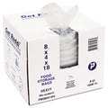 Group "Inteplast PB080418H 8 qt Capacity, 18"" Length x 8"" Width x 4"" Gusset, 1 Mil Thickness, Heavy Duty Food and
