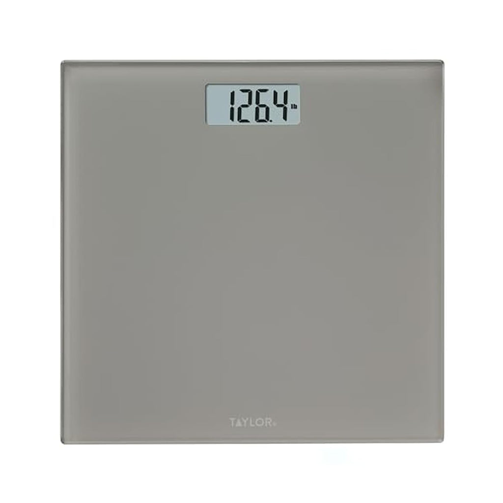 Digital Bathroom Scale for Body Weight, 400 lb Capacity, 11x11 Tempered Glass Platform, 4 Precision Sensors, Mid