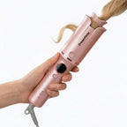 Automatic Curling Iron, Ceramic Curling Wand for Long Hair, Automatic Hair Curler, Rotating Curling Iron - Creating