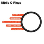 JIS Size G105 Metric O-Ring, VITON 75 Duro Black (Pack of 2)