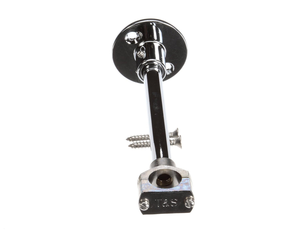 T&S Brass B-0110 6-Inch Wall Bracket Assembly for 1/2-Inch Diameter Pipe with Mounting Hardware