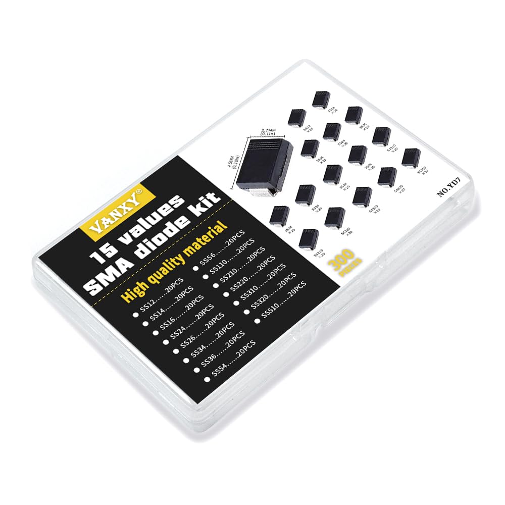 SMA Diode SS12 SS14 SS16 SS24 SS26 SS34 SS36 SS54 SS56 Kits 15Value