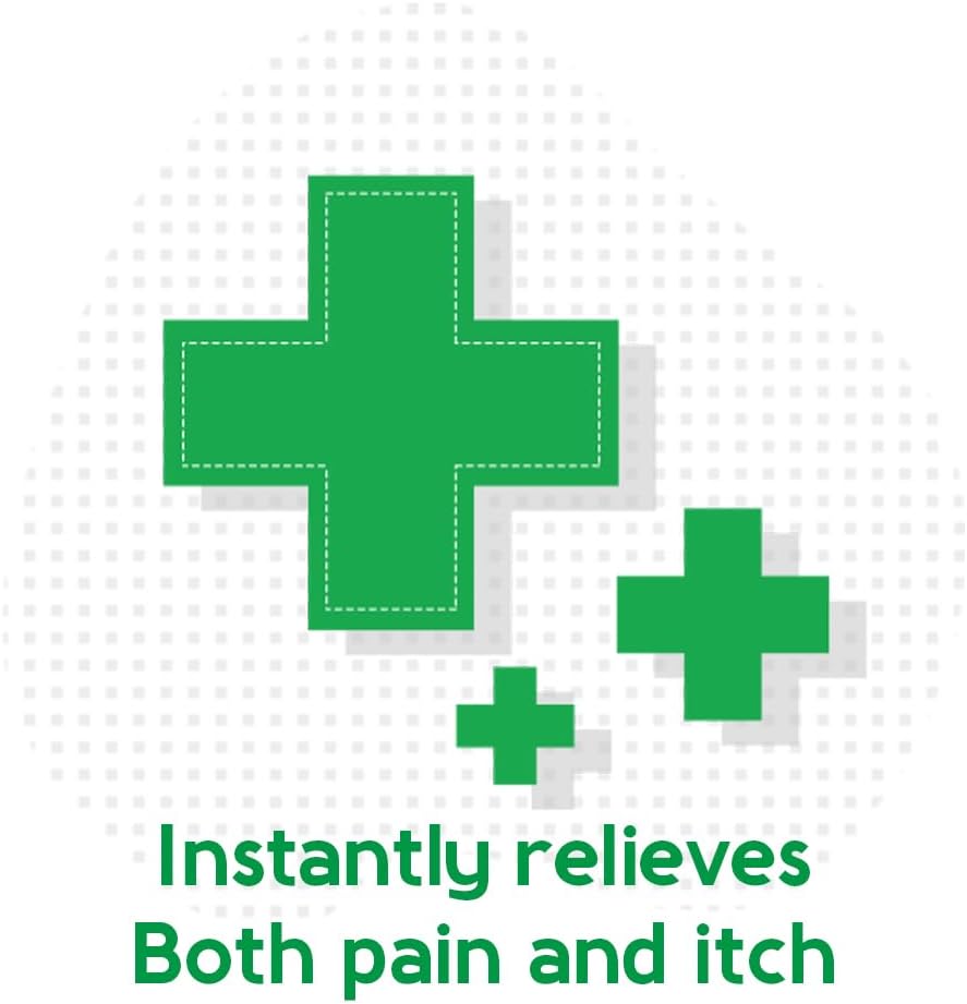 First Aid Anesthetic Swabs, Instant Pain + Itch Relief from Bee Stings and Bug Bites, First Aid Kit Refill Supplies