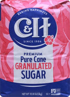 Sugar C&H Pure Cane Granulated White Sugar, 10 lb