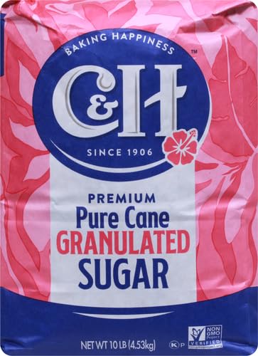 Sugar C&H Pure Cane Granulated White Sugar, 10 lb