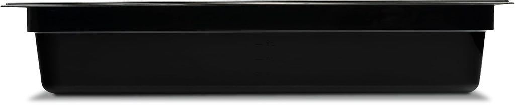 10201B03 StorPlus Full Size Food Pan, Polycarbonate, 4" Deep, Black