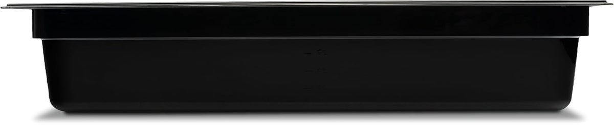 10201B03 StorPlus Full Size Food Pan, Polycarbonate, 4" Deep, Black