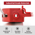 2 Lockout Tagout Cable Lock,6.5 ft Safety Adjustable Lockout Red