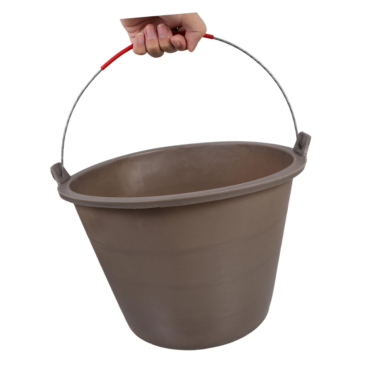 Sturdy Concrete Bucket Portable Empty Plastic Cement Pail Comfortable Handle