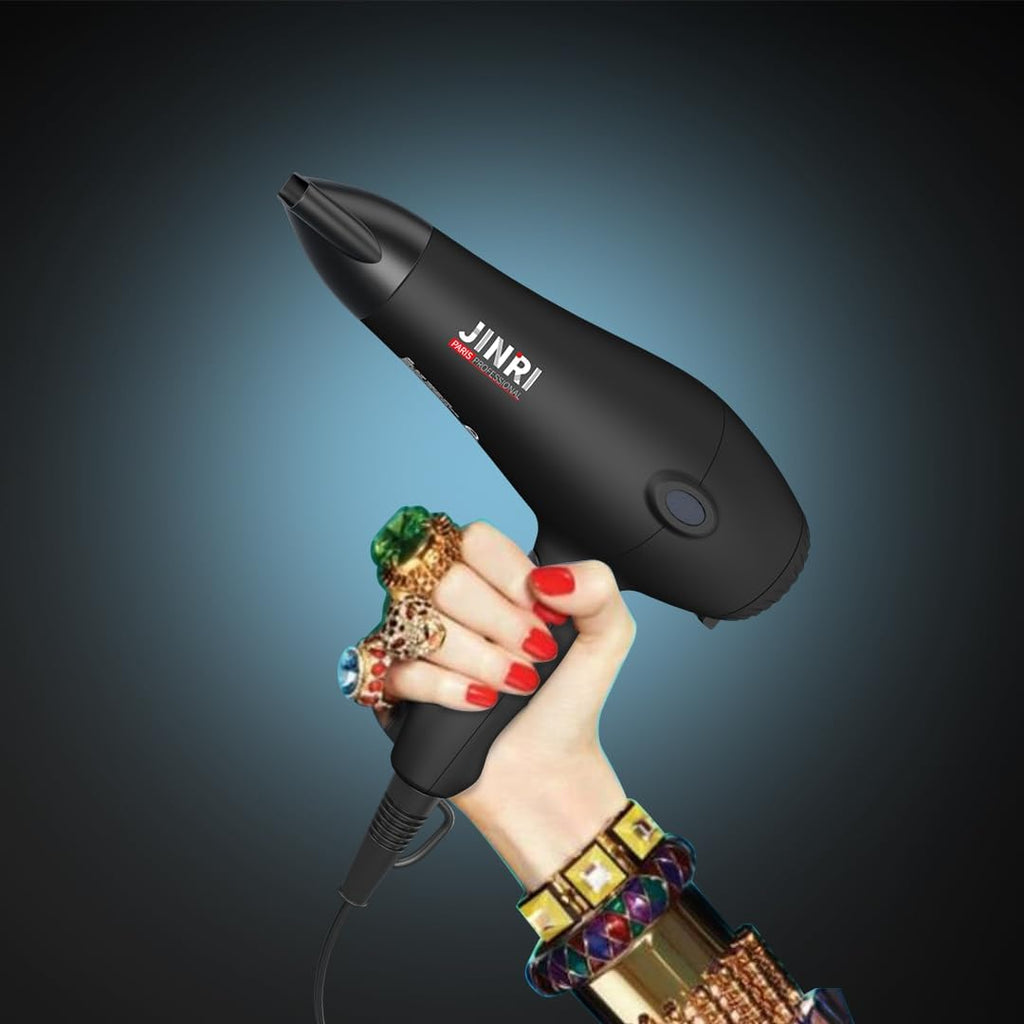 Hair Dryer, 1875W, 3 Heat & 2 Speed, with Diffuser, with Concentrator, Detachable Air Intake, Ionic Technology &