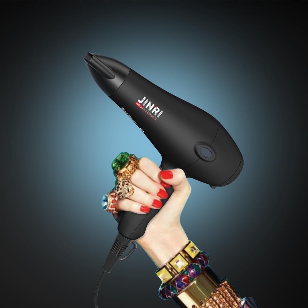 Hair Dryer, 1875W, 3 Heat & 2 Speed, with Diffuser, with Concentrator, Detachable Air Intake, Ionic Technology &