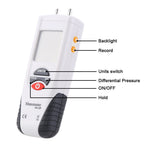 Mengshen Digital Manometer Air Pressure Meter Differential Pressure Gauge